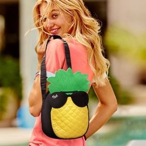 Pink Victoria's Secret pineapple cooler lunchbag
